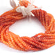 1 Strand Shaded Carnelian Rondelles - Gemstone Faceted Rondelles 5mm - 13 Inch -  RB0368 - Tucson Beads