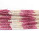 1 Strand Natural Pink Sapphire Rondelles - Micro Faceted Wonderful Roundel Gemstone Beads 4mm-5mm 13 Inch Long RB312 - Tucson Beads