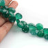 1 Strand Green Onyx Faceted Briolettes - Heart Shape , Jewelry Making Supplies -10mmx12mm-16mmx12 mm-8 Inches BR2524