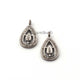 1 Pc Pave Diamond Antique Pear Shape Charm Pendant -925 Sterling Silver  15mmX8mm PDC1313 - Tucson Beads