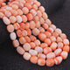 1 Strand Orange Opal Smooth Tumble Shape Beads,  Plain Nuggets Gemstone Beads 9mmx6mm-16mmx10mm 16 Inches BR02843 - Tucson Beads