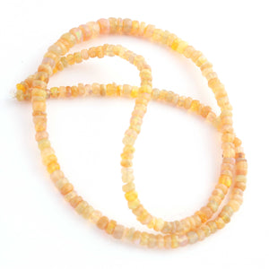 1 Long Strand Ethiopian Welo Opal Faceted Rondelles - Ethiopian Roundelles Beads 4mm-6mm 16 Inches BR3894 - Tucson Beads