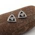 1 Pc Pave Diamond Antique Triangle Shape Charm Pendant -925 Sterling Silver  13mmX12mm PDC1334