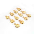 10 Pcs Beautiful Gold Flower Charm Pendant- 24k Matte Gold Plated Pendant - 18mmx12mm GPC1390