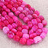 1 Strand Hot Pink Opal Opal Smooth Tumble Shape Beads,  Plain Nuggets Gemstone Beads 11mmx8mm-13mmx10mm 8 Inches BR02852