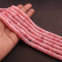 1  Strand  Pink Opal Wheel Shape Smooth Briolettes  - Wheel Shape Briolettes 7mm  14 Inches BR02480