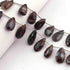 1 Strand Brown Tiger Jasper  Pear Shape  Faceted Briolettes , Gemstone Beads , - 20mmx8mm 8.5 Inches BR3184