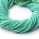 5 Long Strand  Green Chalcedony Faceted Beads Rondelles - Round gemstone Rondelles beads- 4mm 13 Inch Long RB0312 - Tucson Beads