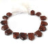 1 Strand Red Jasper Faceted Fancy Shape Briolettes - Jewelry Making Supplies - 21mmx14mm-16mmx11mm 9 Inch BR3236