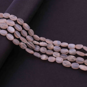 1 Strand Silverite Moonstone Beads Briolette, Oval Smooth Beads, Silverite Beads, Gemstone Briolettes  11mmx7mm-8mmx7mm 13 Inches,  BR3150 - Tucson Beads