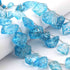 1 Strand Blue Crystal Faceted Briolettes - Fancy Shape  Briolettes 12mmx10mm-27mmx13mm - 8 Inches BR0272