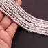 1  Strand White Silverite Faceted Rondelles  - Gemstone Rondelles - 4mm-5mm - 12.5 Inches BR01114