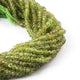 1 Strand Peridot Faceted Rondelles Beads - Peridot  Roundel Beads - 5mm - 14 Inches BR01121 - Tucson Beads