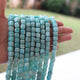 1 Long Strand Amazonite Faceted Cube Briolettes  - Faceted Briolettes  8mm  15 Inches long BR679 - Tucson Beads