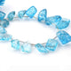 1 Long Strand Blue Crystal Faceted Briolettes - Fancy Shape  Briolettes 11mmx10mm-29mmx17mm - 9 Inches BR0271 - Tucson Beads