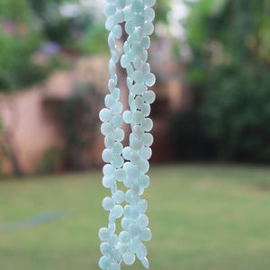 1 Strand Amezonite Faceted Heart Beads- Faceted Heart  - 3mmx4mm-2mmx3mm 8-Inches BR693 - Tucson Beads
