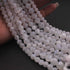 1  Long Strand White Labradorite Faceted Ball Beads- , Jewelry Making Supplies 4mm-8mm 13.5 Inches BR0599