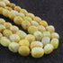 1 Strand Top Quality Yellow Opal Smooth  Tumble Nuggets Shape Beads Briolettes 7mmx7mm-15mmx11mm- 16 Inches BR02486
