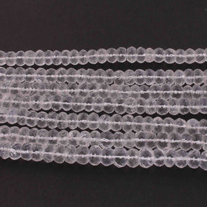1 Strand Crystal Faceted  Rondelles- Rondelles Beads -8 mm - 10 Inches BR0624 - Tucson Beads