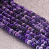 1  Long Strand Shaded  Purple Opal Smooth Rondelles  -Round  Shape  Rondelles 7mm-9mm-16 Inches BR02487