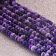 1  Long Strand Shaded  Purple Opal Smooth Rondelles  -Round  Shape  Rondelles 7mm-9mm-16 Inches BR02487 - Tucson Beads
