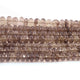 1 Strand Smoky Quartz Faceted Rondelles Beads Briolettes - 8mm-15mm - 8 Inches BR02193 - Tucson Beads