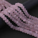 1  Long Strand Rose Quartz  Faceted Briolettes  - Round Shape Briolettes , Jewelry Making Supplies 8mm 10 Inches BR0598 - Tucson Beads