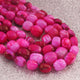 1 Strand Top Quality Hot Pink Opal Smooth  Tumble Nuggets Shape Beads Briolettes 7mmx7mm-16mmx11mm- 16 Inches BR02483 - Tucson Beads