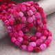 1 Strand Top Quality Hot Pink Opal Smooth  Tumble Nuggets Shape Beads Briolettes 7mmx7mm-16mmx12mm- 16 Inches BR02484 - Tucson Beads