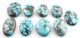 Natural Tibetan Turquoise Smooth Cabochon - Turquoise Loose Gemstone , Caribbean Turquoise , Loose Turquoise  LGS066(You Choose) - Tucson Beads