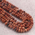 1  Long Strand  Picture Jasper opal Smooth Rondelles  -Round  Shape  Rondelles 7mm-8mm-16 Inches BR02500