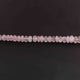 1 Strand Rose Quartz  Faceted Rondelles - Rose Quartz Rondelles Beads 10mm-16mm 8 Inch BR02186 - Tucson Beads