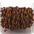 1 Feet Garnet  Beads Rosary Style Beaded Chain -Garnet  Beads Wire Wrapped 925 Sterling Vermeil - 3mm-4mm SRC079