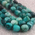 1 Strand Top Quality  Shaded Green Opal Smooth  Tumble Nuggets Shape Beads Briolettes 9mmx8mm-15mmx11mm- 16 Inches BR02499