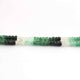 1 Strand Shaded Emerald Faceted Rondelles - Emerald Roundle Beads  -4mm-6mm 16 Inch Long RB0898 - Tucson Beads