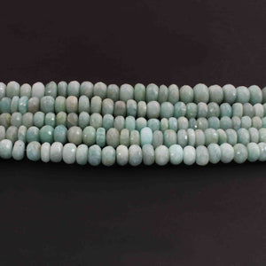 1  Strand Amazonite Faceted Roundells - Round  Shape  Roundells 9mm-13mm 8 Inches BR02187 - Tucson Beads