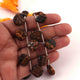 1 Long  Strand Brown Tiger Eye Heart Shape Briolettes - Heart Shape Beads 16mmx15mm-14  Inches BR3179 - Tucson Beads
