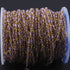 1 Feet Pink Amethyst  Beads Rosary Style Beaded Chain - Pink Amethyst Beads Wire Wrapped 925 Sterling Vermeil - 3mm-4mm SRC078