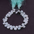 1  Strand Amazonite Silver Coated Faceted Briolettes  -Heart Shape Briolettes  8mm -8 Inches BR3178