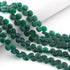 1 Strand Green Onyx Faceted Briolettes -Heart Shape Briolettes - 11mm-6mm 9 inch BR0269