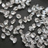 5 Pcs Clear White Herkimer Diamond Quartz Nuggets, 12mm-14mm Undrilled Beads - Herkimer Rough Stone , RHR042