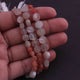 1 Strand Multi Moonstone Faceted Briolettes -Coin Shape  Briolettes - 9mm-6mm- 8 Inches BR3064 - Tucson Beads