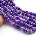 1  Long Strand Shaded  Purple Opal Smooth Rondells -Round  Shape  Rondells 9 mm-10mm-13 Inches BR02469
