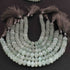 1  Strand Light Green Moonstone  Faceted Rondelles - Gemstone  Rondelles Beads- 8mm-11mm 8 Inches BR02198
