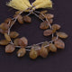 1 Strand Shaded Yellow Opal Briolettes - Fancy Shape Faceted Beads Briolettes -17mmx11mm-20mmx12mm 9 inch BR3089 - Tucson Beads
