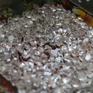 5 Pcs Clear White Herkimer Diamond Quartz Nuggets, 6mm-8mm Undrilled Beads - Herkimer Rough Stone , RHR043 - Tucson Beads