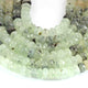 1 Strand Prehnite Faceted Roundels -Gemstone Roundels  Beads- 9mm-11mm -8 Inches BR02197 - Tucson Beads
