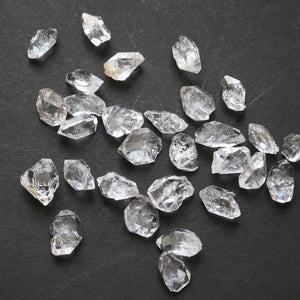 5 Pcs Clear White Herkimer Diamond Quartz Nuggets, 18mm-20mm Undrilled Beads - Herkimer Rough Stone, You Choose RHR046 - Tucson Beads