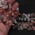 1 Strand Multi Moonstone Pear Briolettes - Pear Shape Briolettes -11mmx6mm- 10 Inch BR0300