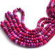 1  Long Strand Shaded Hot Pink Opal Smooth Rondells -Round  Shape  Rondells 8 mm-9mm-16 Inches BR02455 - Tucson Beads